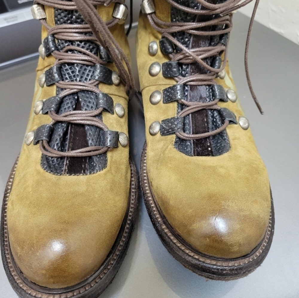 New A.S98 Women’s Olive Green Lace-Up Combat Boots 37 - Picture 5 of 6